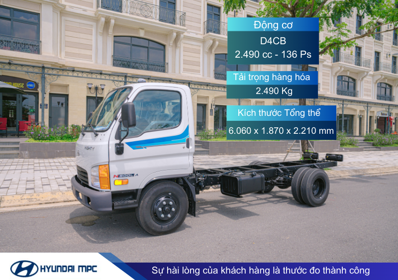 Xe tải Hyundai Mighty N500LA 2.4 tấn